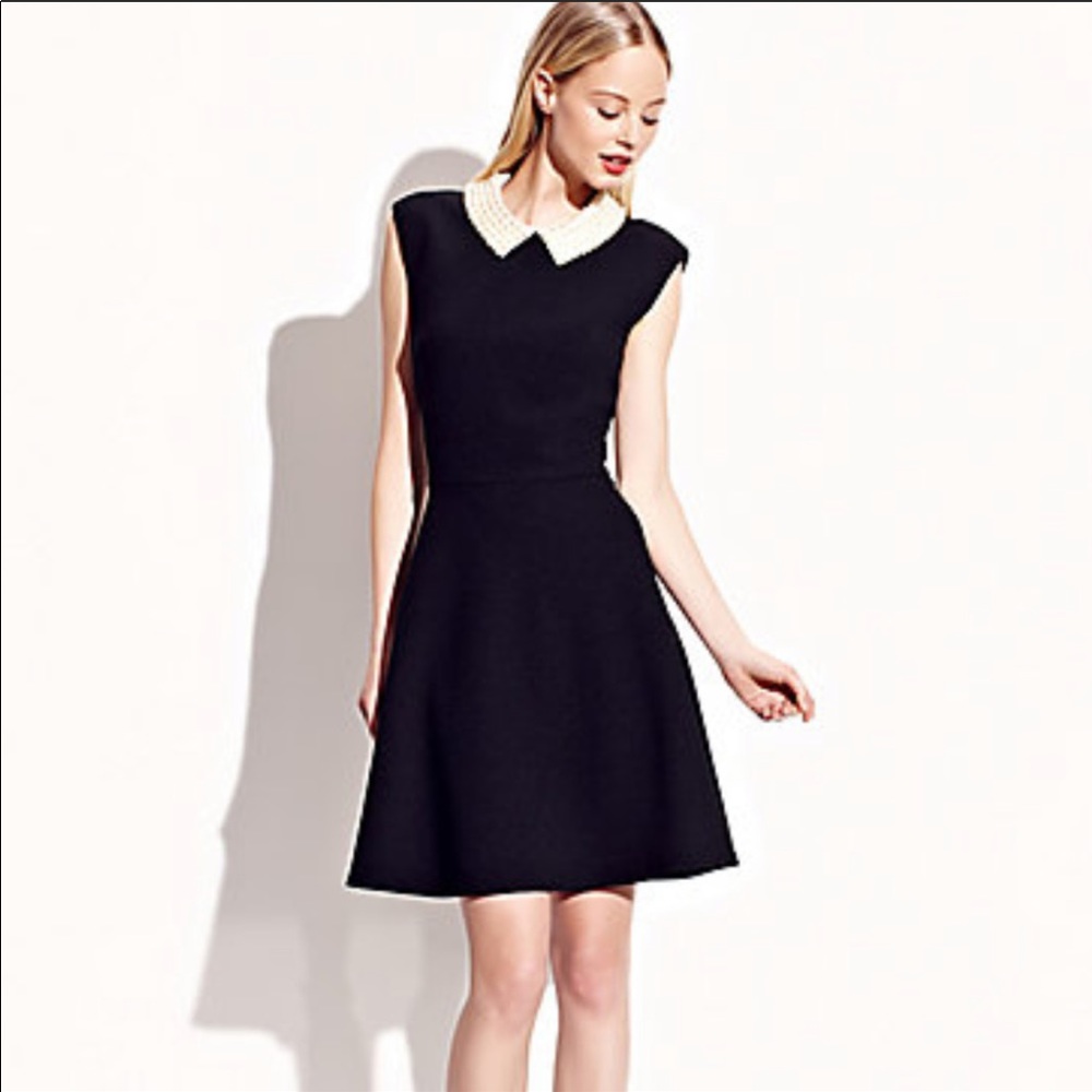 Betsey Johnson Faux Pearl Collar Shift Dress